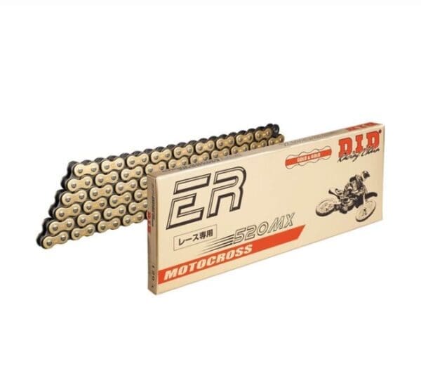 D.I.D 520 MX Black/Gold Chain